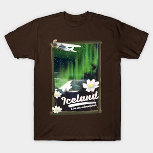 Iceland travel poster T-Shirt